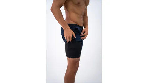 Shorts Curto c/Lycra 2 em 1 Marinho Lurk hover