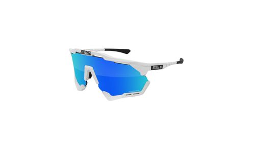 OCULOS SCICON AEROSHADE XL BRANCO LENTE AZUL 