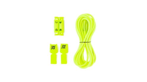 CADARÇO ELÁSTICO HUPI LACES  AMARELO NEON 