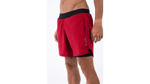 Shorts Curto c/Lycra 2 em 1 Vermelho Lurk