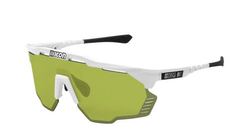 OCULOS SCICON AEROSHADE KUNKEN BRANCO LENTE  VERDE