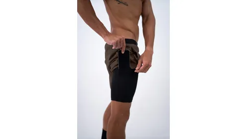 Shorts Curto c/Lycra 2 em 1 Cafe Lurk hover